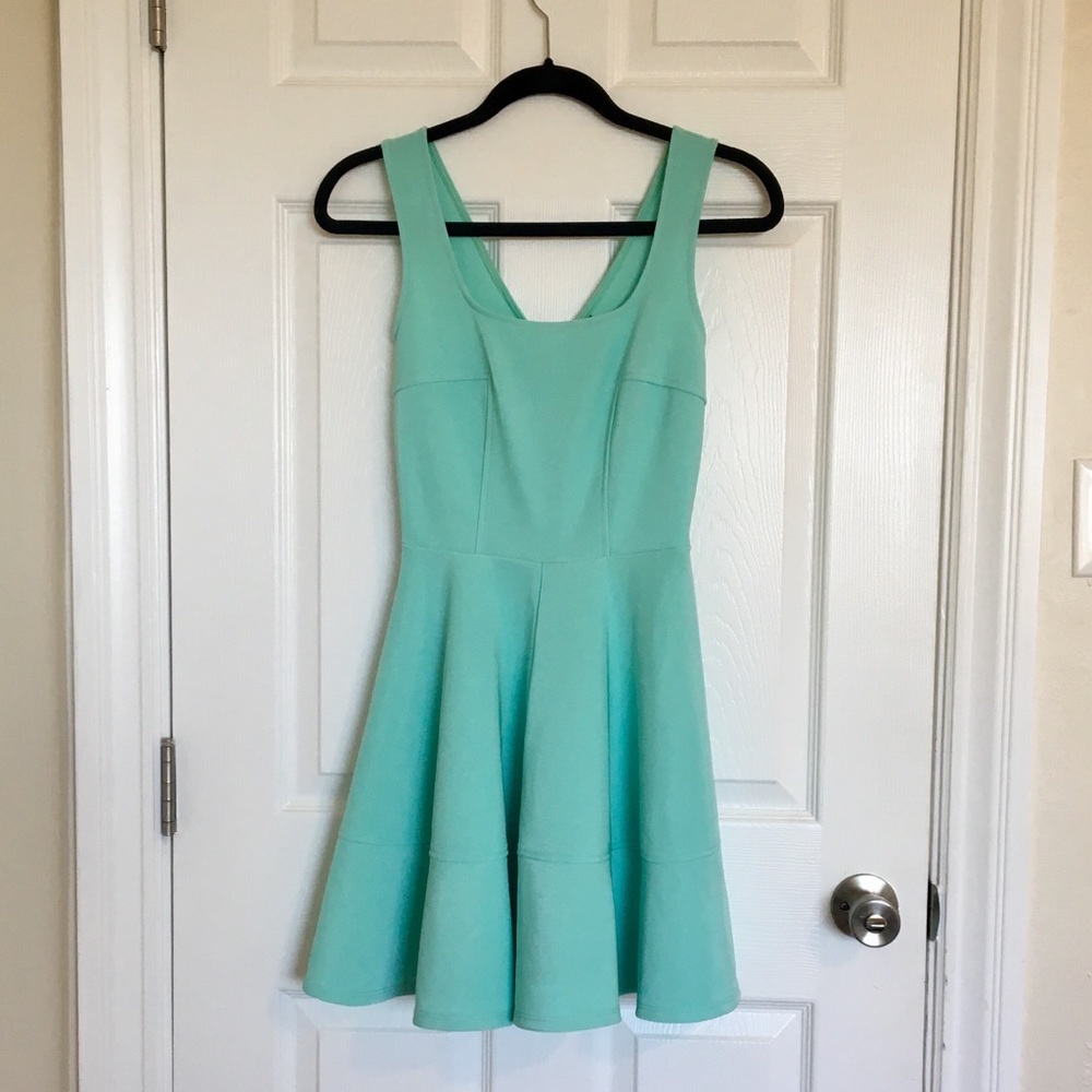 Lulu's Mint A-Line skater dress